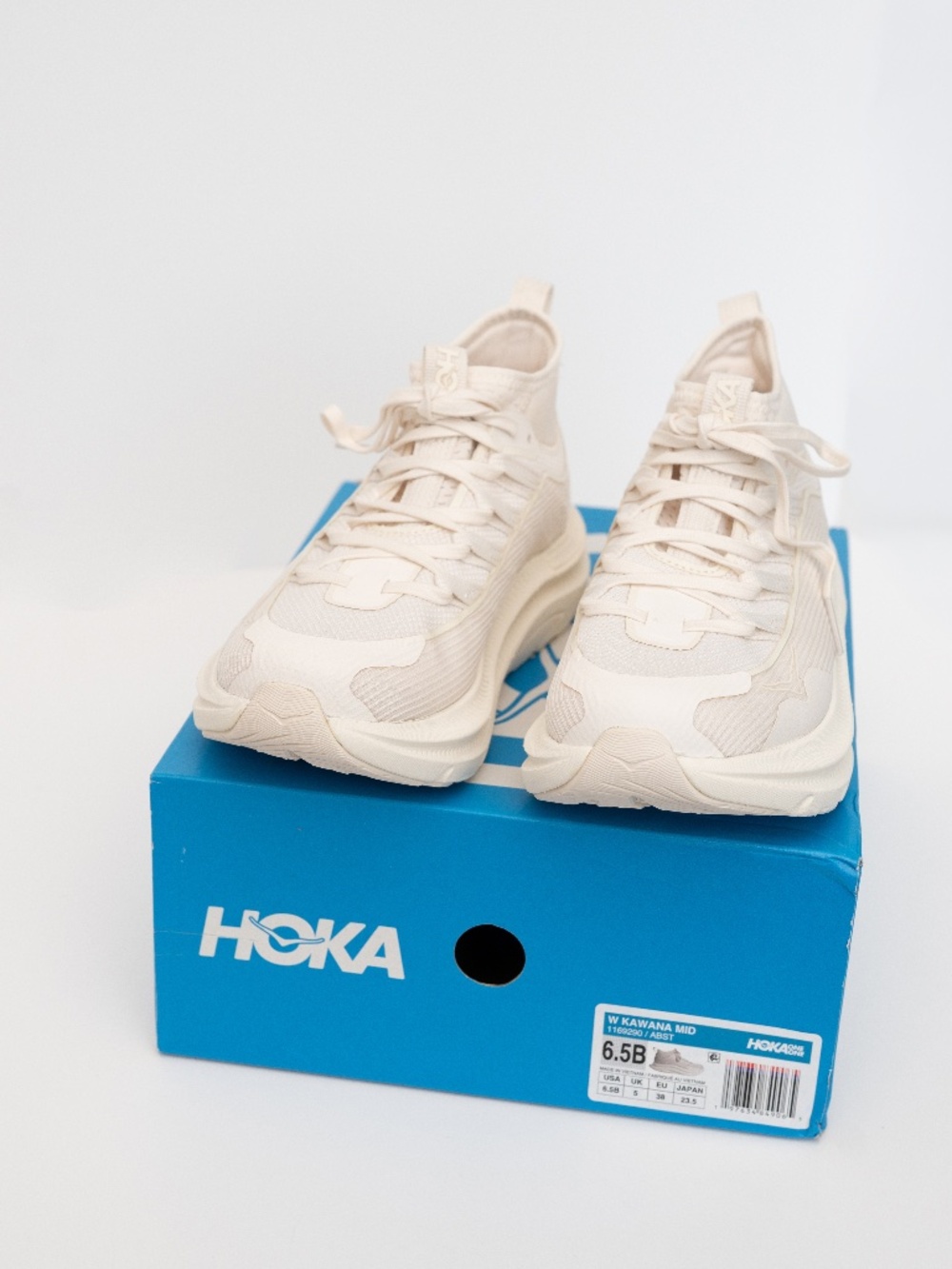 Hoka Neutral Cream Kawana Athletic Sneakers